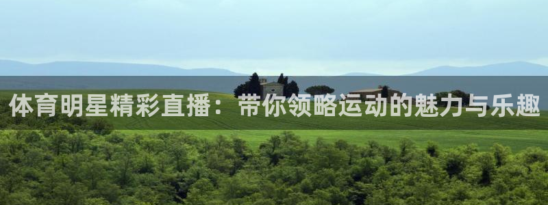 体育明星精彩直播：带你领略运动的魅力与乐趣