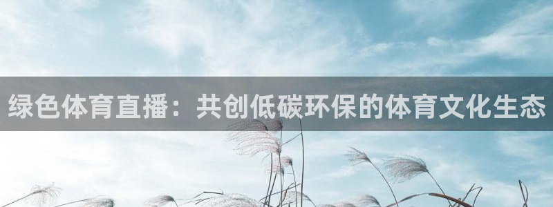 绿色体育直播：共创低碳环保的体育文化生态